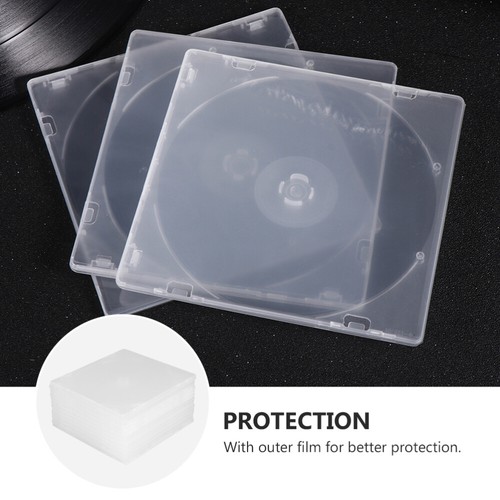 25 Pcs Ultrathin DVD Case Transparent CD Package Portable CD Storage Box for - Photo 4/12