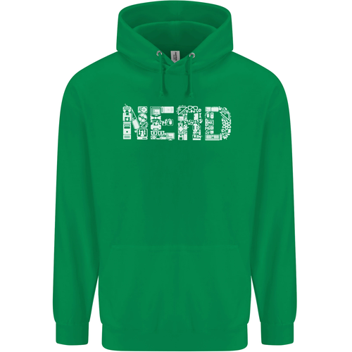 Nerd Word Art Geek Childrens Kids Hoodie - Picture 42 of 68