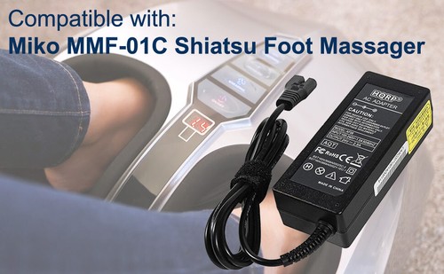 HQRP AC Adapter for Kendal Shiatsu S16 S17 8810 Foot Massager Power Cord - Picture 6 of 11