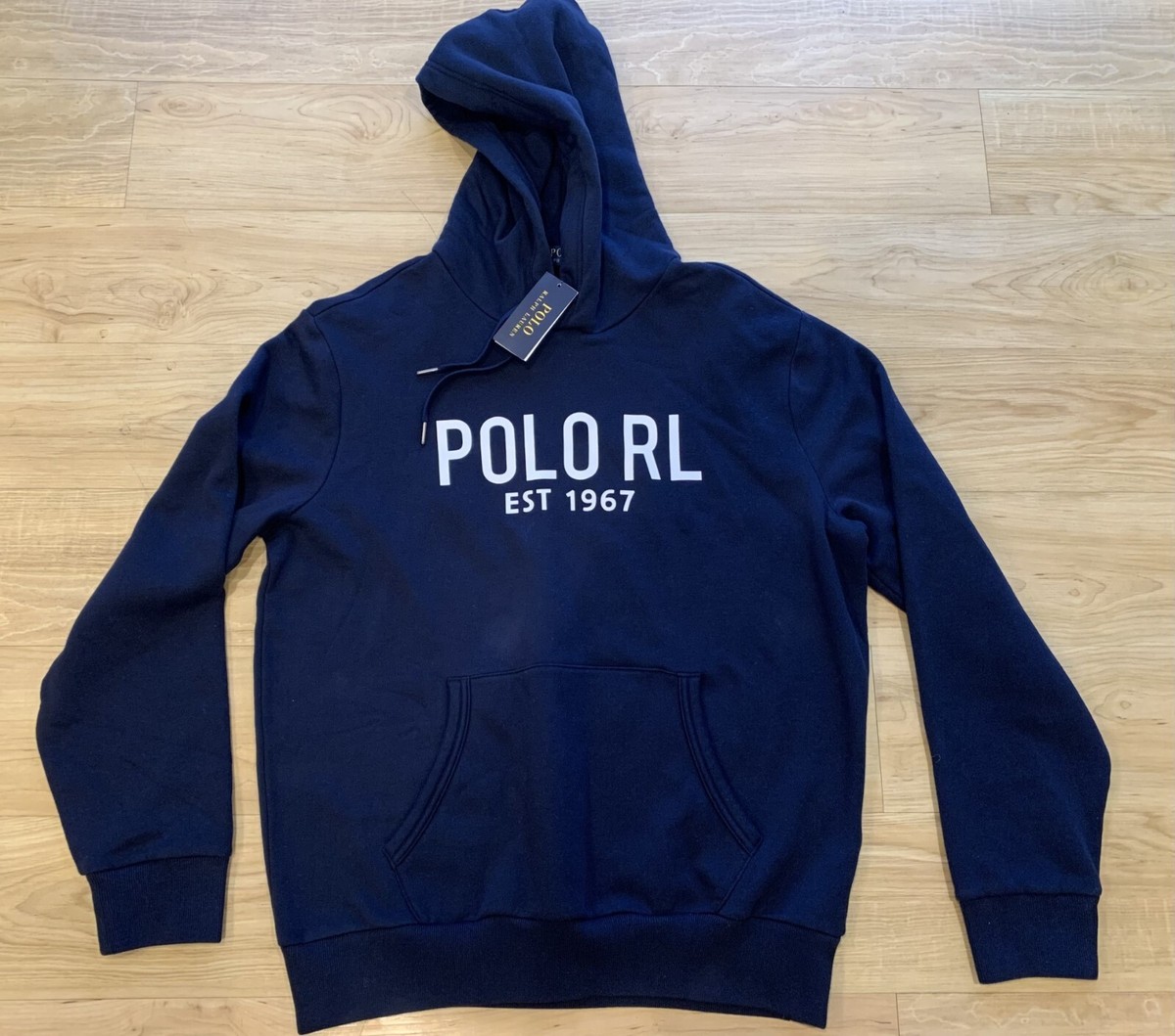 Polo Ralph Lauren Men's RL 67 Polo Script Fleece Pullover Hoodie