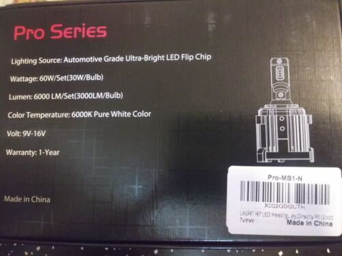 LED headlight replacement bulbs. H7 - Picture 2 of 3
