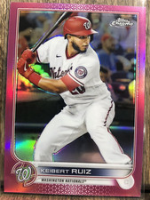 Keibert Ruiz 2022 Topps Chrome Pink Refractor #218 Washington Nationals