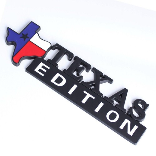 1pc Black Metal TEXAS EDITION Car Body Trunk Emblem Badge for Tundra 1500 Sierra - Picture 2 of 5