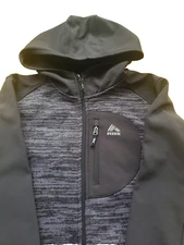 RBX Women’s Jacket w/Hoodie Active Wear Black Gray Womens Size XL
