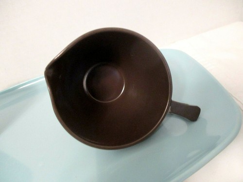 Vintage Brown Plastic Sugar Bowl and Creamer Set Allied Chemical USA Camping - Picture 3 of 8