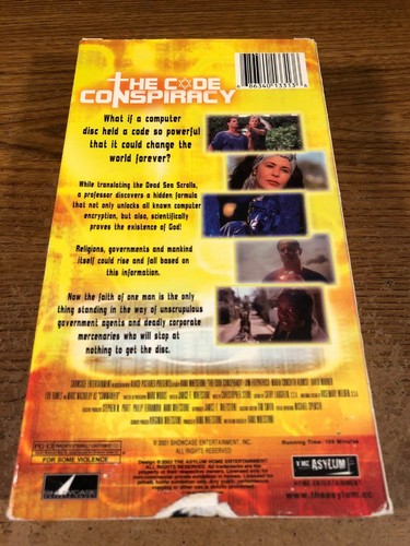 The Code Conspiracy VHS Used Movie VCR Video Tape - Picture 2 of 7