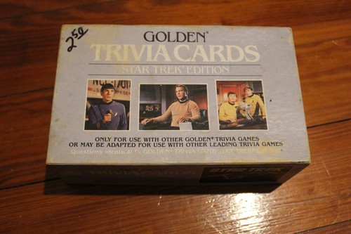 Tarjetas de trivia doradas de Star Trek--Leer descripción - Imagen 1 de 4