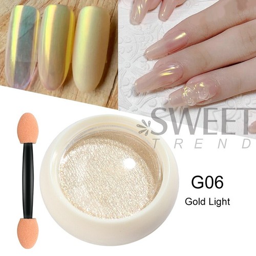 Holographic Chrome Nails Metallic Glitter Rubbing Dust Pigment Iridescent Decor - Picture 37 of 67
