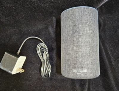 Amazon Echo (2nd Generation) Smart Assistant - Charcoal Fabric Excellent Cond.