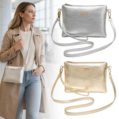 Sac Femme Polyester Métallique Mini Bandoulière pour Travail et Quotidien - Photo 1/4