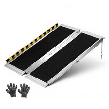 Portable Wheelchair Ramp, 3FT, Non-Slip Aluminum Folding Handicap Ramp