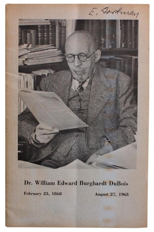 Memorial Program for W.E.B Dubois  (#2373)