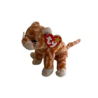 TY Beanie Babies Amber the Cat Bean Bag Plush Vintage With Tags Orange
