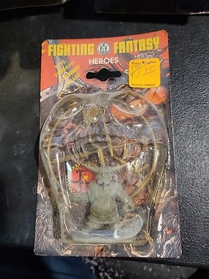 Fighting Fantasy Heroes Fearless Dwarf 1982 Games Workshop New On Card Rare