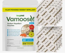 BUGMD VAMOOSE RODENT MICE RAT MOUSE 8 POUCHES NO CHEMICALS!