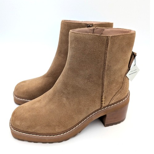 230 $ Cole Haan Gillian Lug wasserdichte Damen-Booties Wüstenveloursleder Größe US8B