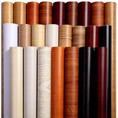 Self-Adhesive Wood Grain Vinyl Wallpaper Peel & Stick Wallpaper for Kitchen