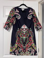 Ann Taylor Loft ~Black 3/4 Sleeve Dress ~ V-Neck ~ Size 4