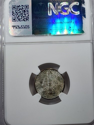 1939 D Mercury Dime 10C NGC MS67 FB #2 - Picture 4 of 4