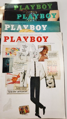 Vintage 1962 Playboy Magazines 7 Issues w/centerfolds June thru Oct + jan feb - Bild 2 von 6