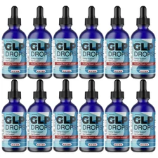 GLP Drops- Healthy Weight Management Support, Gut Support Formula- 12 Bottles