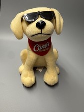 Raising Cane's Plush Dog w Sunglasses  Bandana Stuffed Toy Collectible 8" Lab