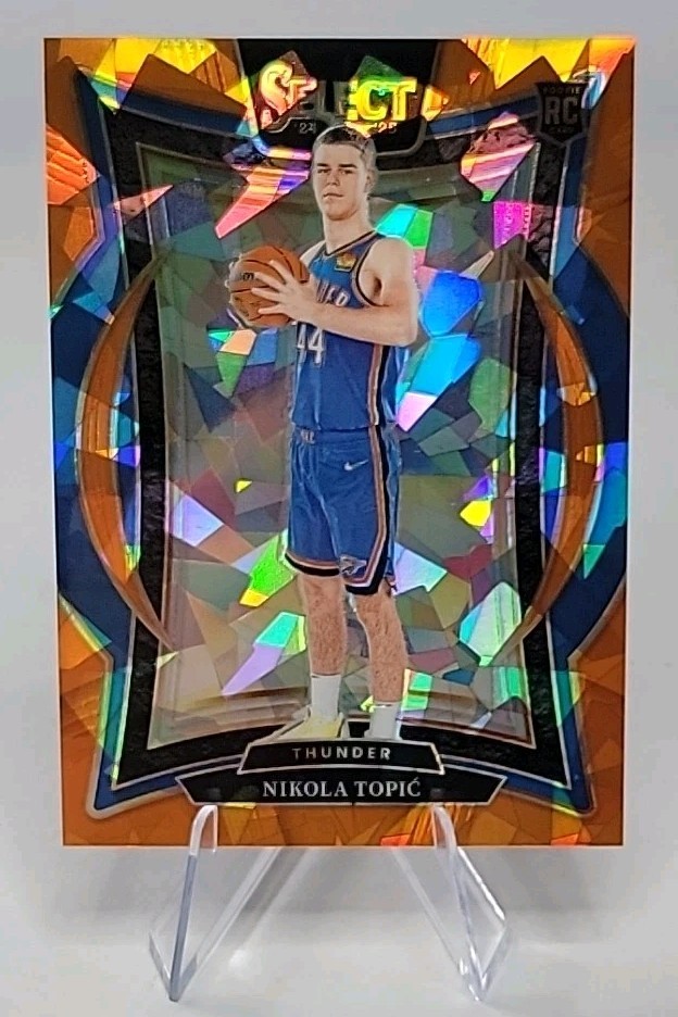 2024-25 Select Orange Cracked Ice Prizms #89 Nikola Topic/275