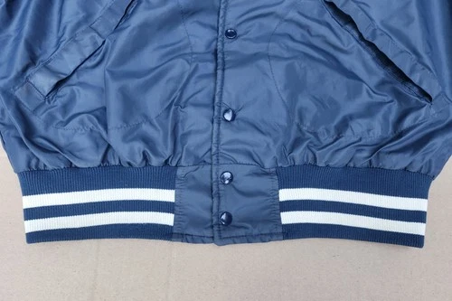 Vtg 1980 HEART Band Crew Nylon Softball Team Jacket -Bebe Le Strange Tour  image 7