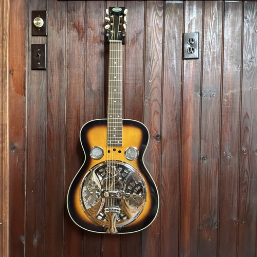 Flinthill Acoustic Resonator Guitar Sunburst Spider Bridge Metal Cone 6 String