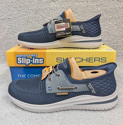 SKECHERS Delson 3.0 Roth Shoes Mens 10 Classic Fit Navy Blue  display picture 2