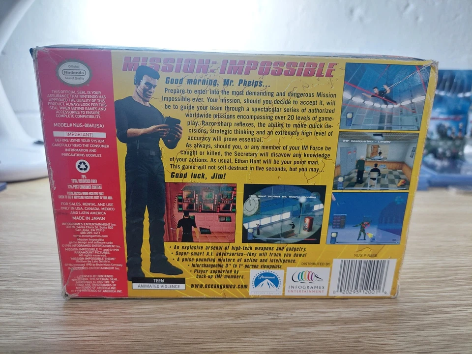 1996 Nintendo N64 (NUS-006 USA)Mission Impossible Boxed no insert. - Image 3 of 3