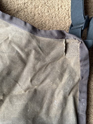 Work Apron Waxed Cotton Bib One Size Fits All Workshop Tool Shop - Picture 5 of 5