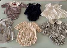 Lot of 6 Janie and Jack Baby Girl Dresses Size 0-3 Months Super Cute Dresses