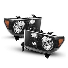 Replacement Headlight Assembly for 2007-2013 Tundra, 2008-2017 Sequoia, Black