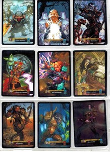 WORLD OF WARCRAFT WoW  DOUBLE SIDED HERO CARDS lot of 11