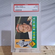 Topps 1960 Robin Roberts #264 PSA 4 Philadelphia Phillies Baseball Card
