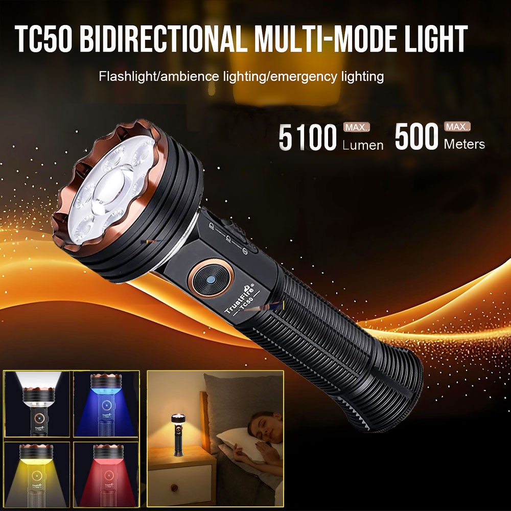 【新品未使用】TrustFire TC50 5100lm LEDライト ランタン TrustFire TC50 Multifunction LED Flashlight 5100LM Magnet