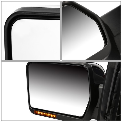 FOR 04-14 P2 F150 FOLDABLE ARM+LED SIGNAL CHROME SIDE MIRROR LEFT LHS/DRIVER - Picture 7 of 8