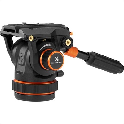 K&F CONCEPT Fluid Tripod Head Smooth Stable Video Tripod Head Mount Lightweight