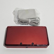 Nintendo 3DS Red Handheld Console System CTR-001 USA Version Tested 