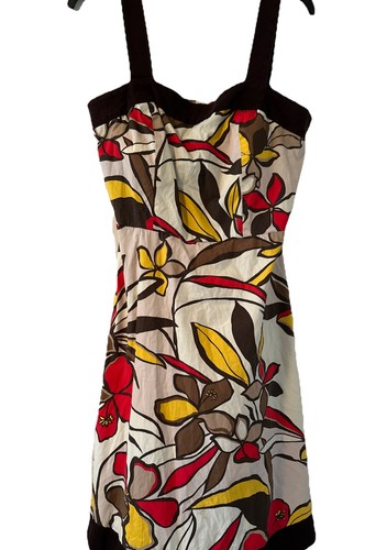 R & K Womens Floral Printed Smocked Back Zip 60’s Style Baby Doll Dress 16P - Picture 3 of 16