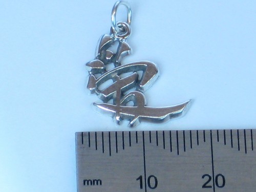 Love - Chinese Character Symbol sterling silver charm .925 x 1 charms - Picture 4 of 4