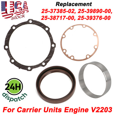 Rear Oil Seal Kit Gasket For Carrier Units Engine V2203 #25-37385-02,25-39890-00