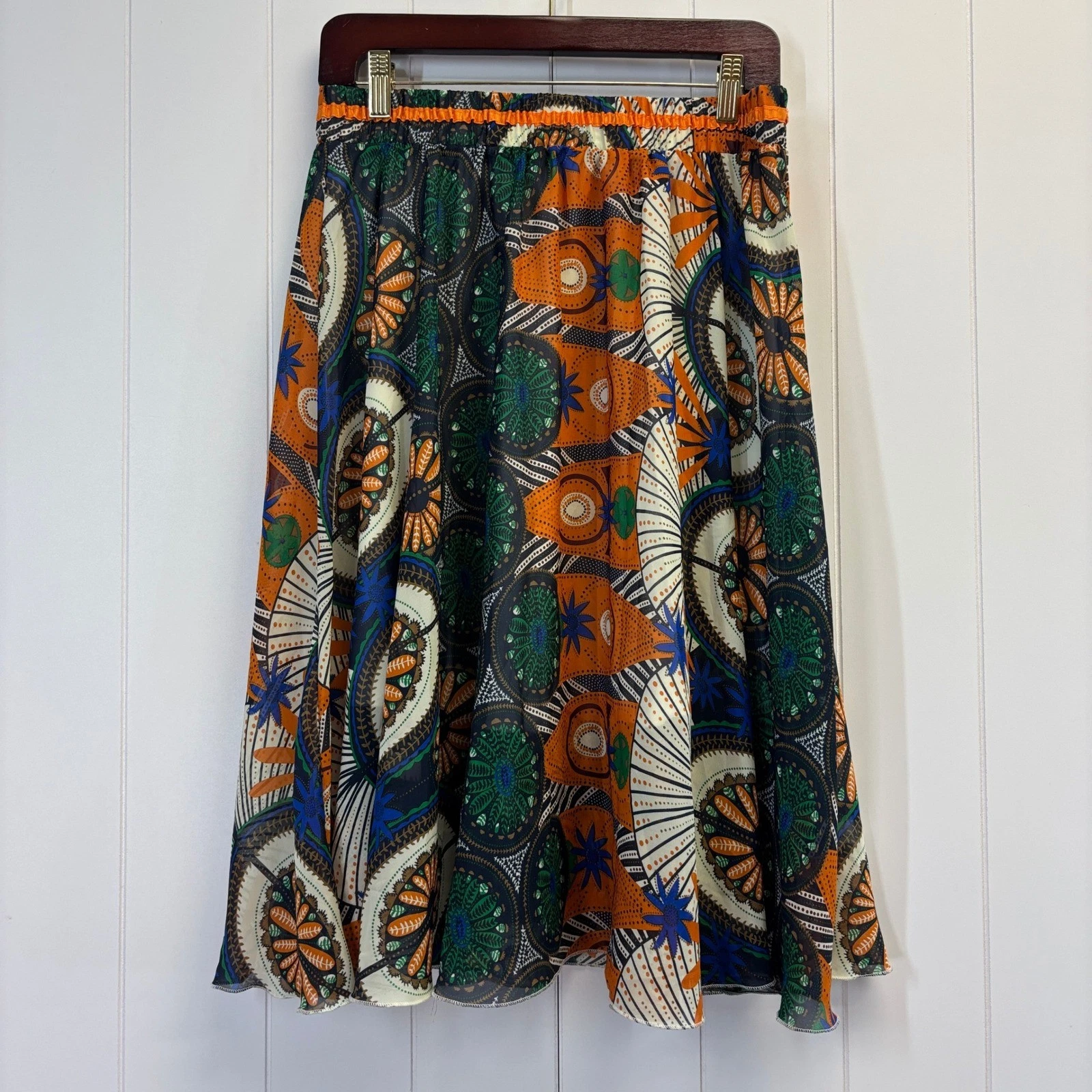 Women Boho Festival Flowy Skirt Size L Summer Fun Artsy Psychedelic Geometric
Opens in a new window