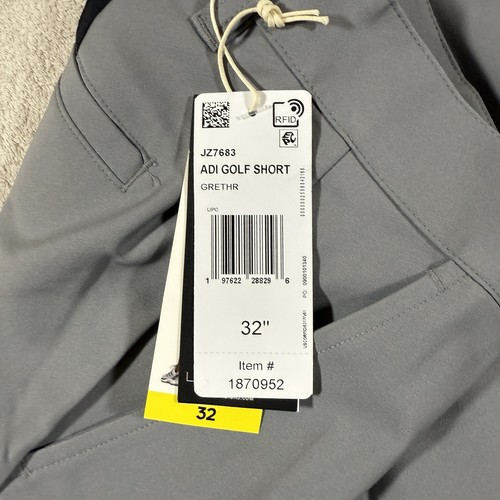 Pack Of 3 adidas Men's Golf Short Regular Fit Elastic Waistband Zip Lightweight - Picture 4 of 9