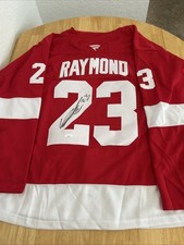 Lucas Raymond Detroit Red Wings Autographed Jersey JSA Certified