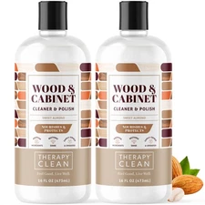 2 Pack 16 oz Wood Cleaner and Furniture Polish Conditioner Almond Scent