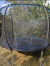 Rebo Outdoor Spring Trampoline with Safety Enclosure Net, Steel Frame, 12ft