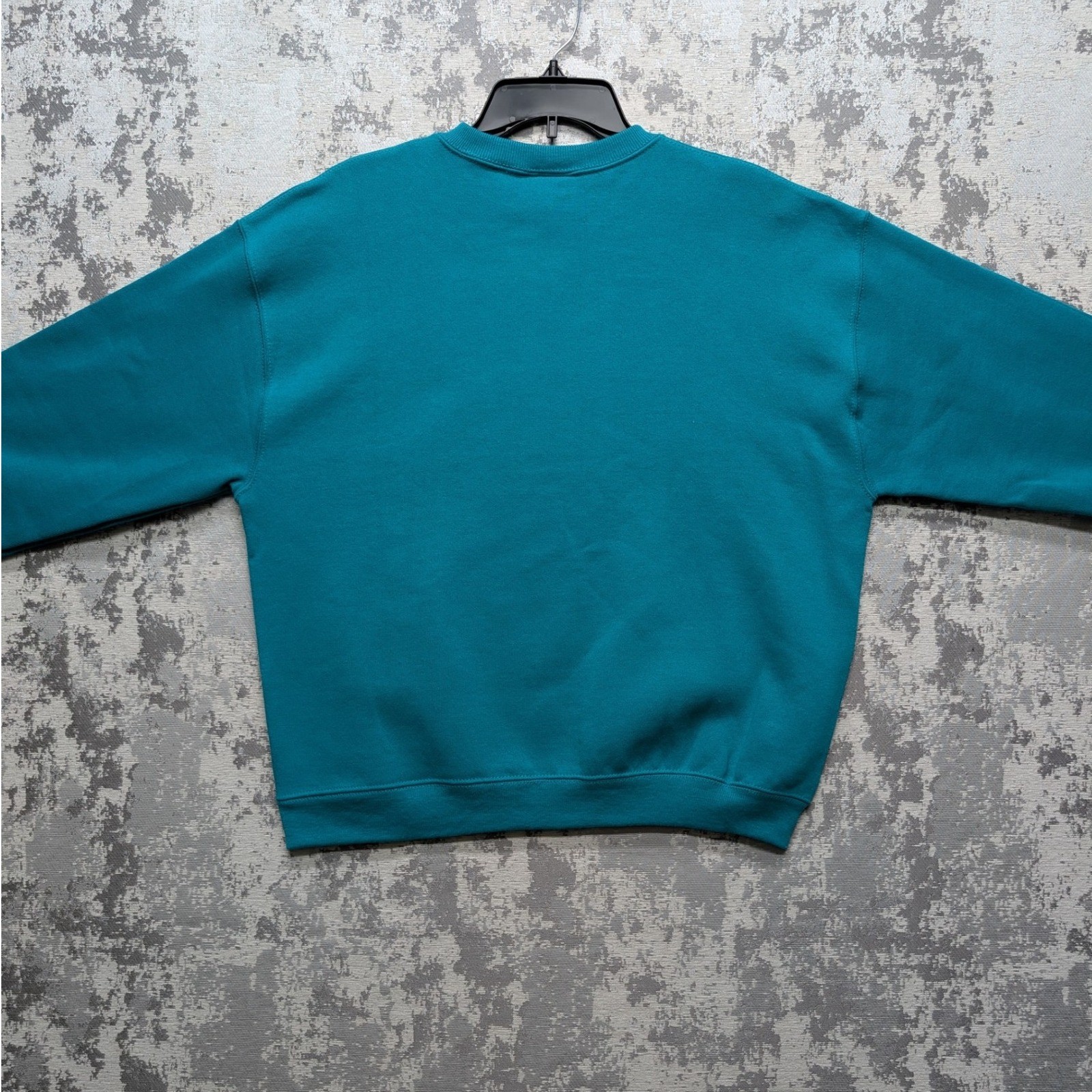 VTG Cheetah Basic Jade Teal Basic Crewneck Sweats… - image 2