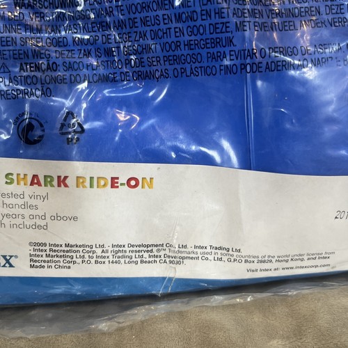 NIB Intex The Wet Set Happy Shark Ride-On Ultra Rare Exclusive 2009 - Picture 8 of 9